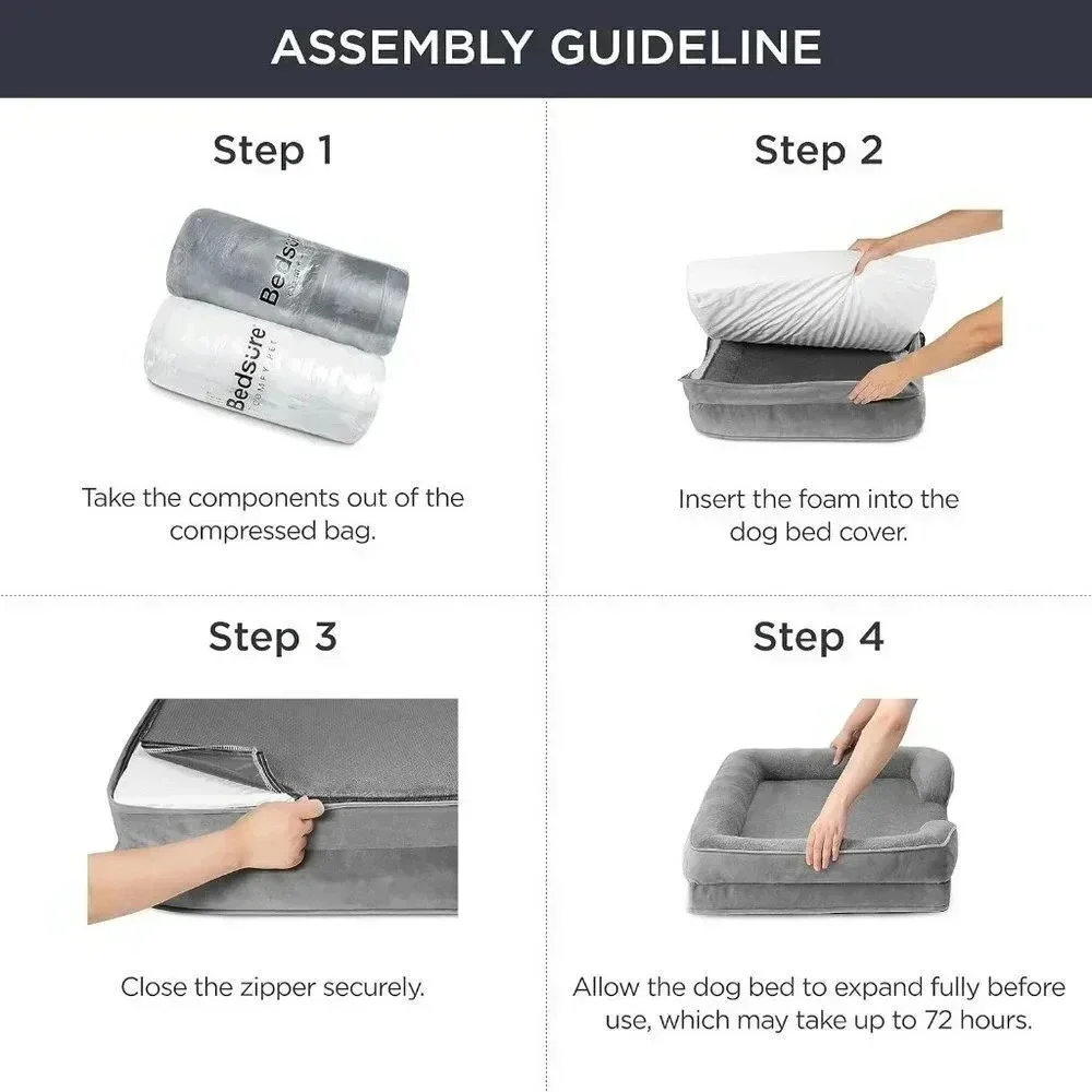 Orthopedic Dog Bed for Medium Dogs - Waterproof, Supportive, and Comfortable